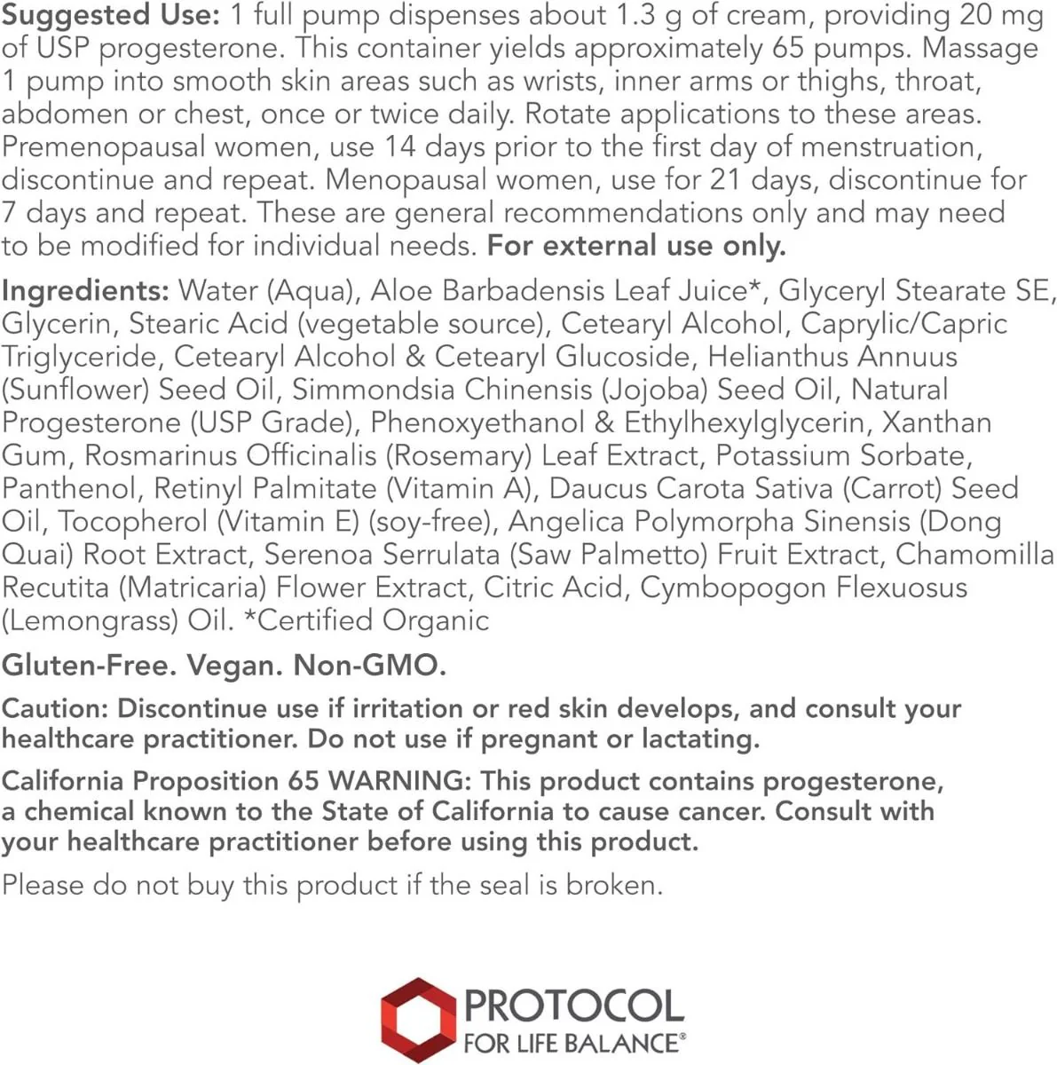 Natural Progesterone Liposomal Skin Cream 3 Oz. - Image 2