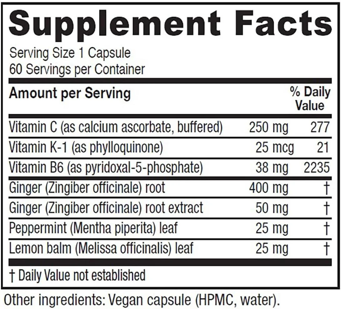 Nausea Ease 60 Capsules - Image 3