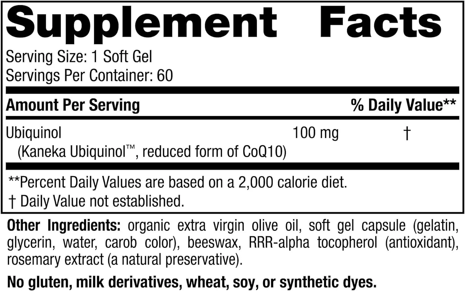 Nordic Co Q10 Ubiquinol 100 MG 60 Softgels - Image 2