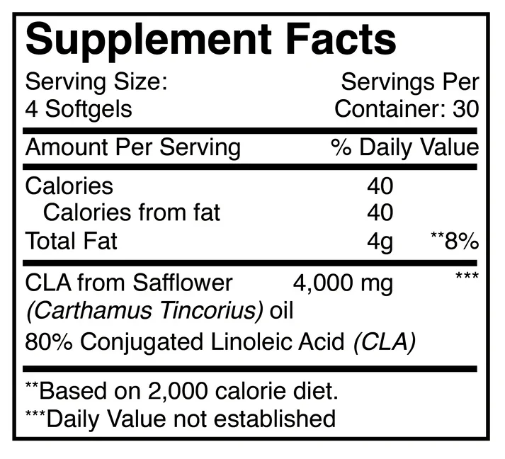 Optimal LipoLean CLA 120 Softgels - Image 2