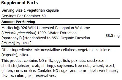 Optimized Fucoidan with Maritech 926 60 Veggie Caps - Image 3