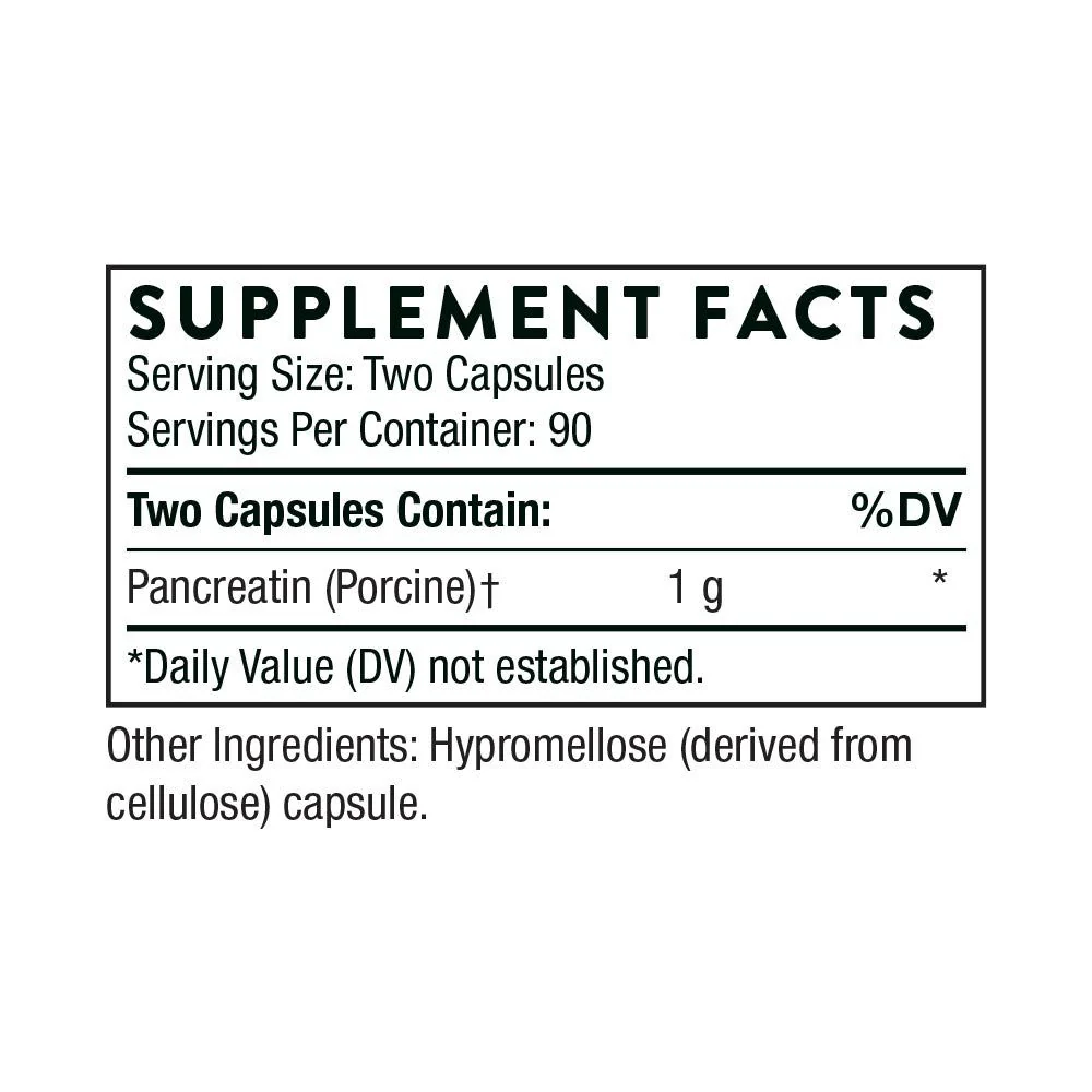 Pancreatic Enzymes 180Veggie Caps - Image 2
