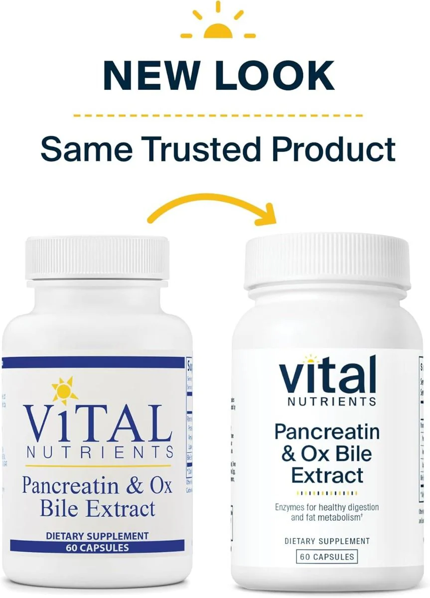 Pancreatin & Ox Bile 60 Veggie Caps - Image 7