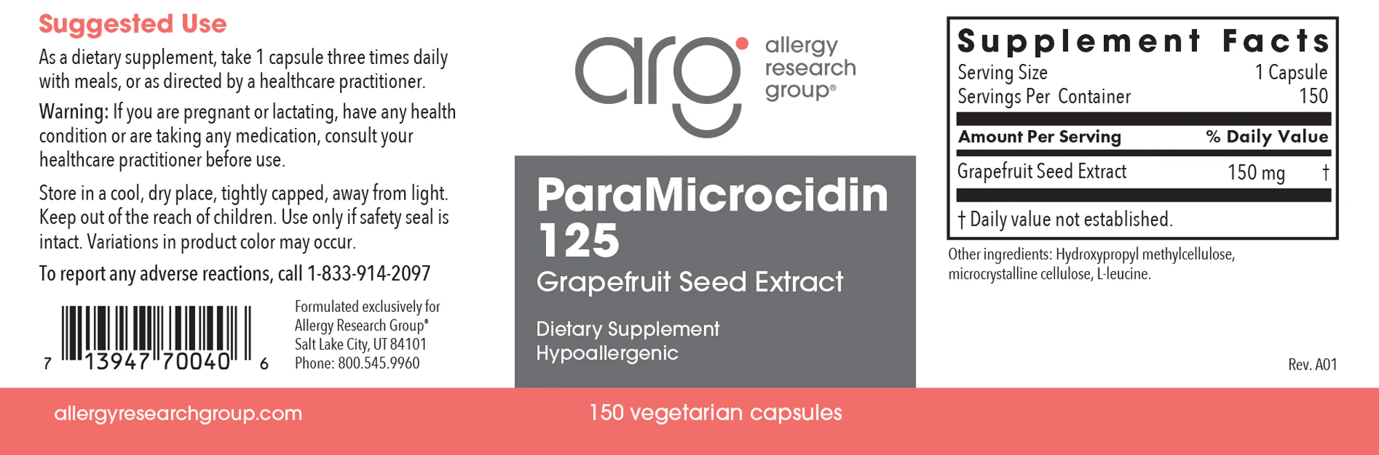 ParaMicrocidin 125 MG 150Veggie Caps - Image 3