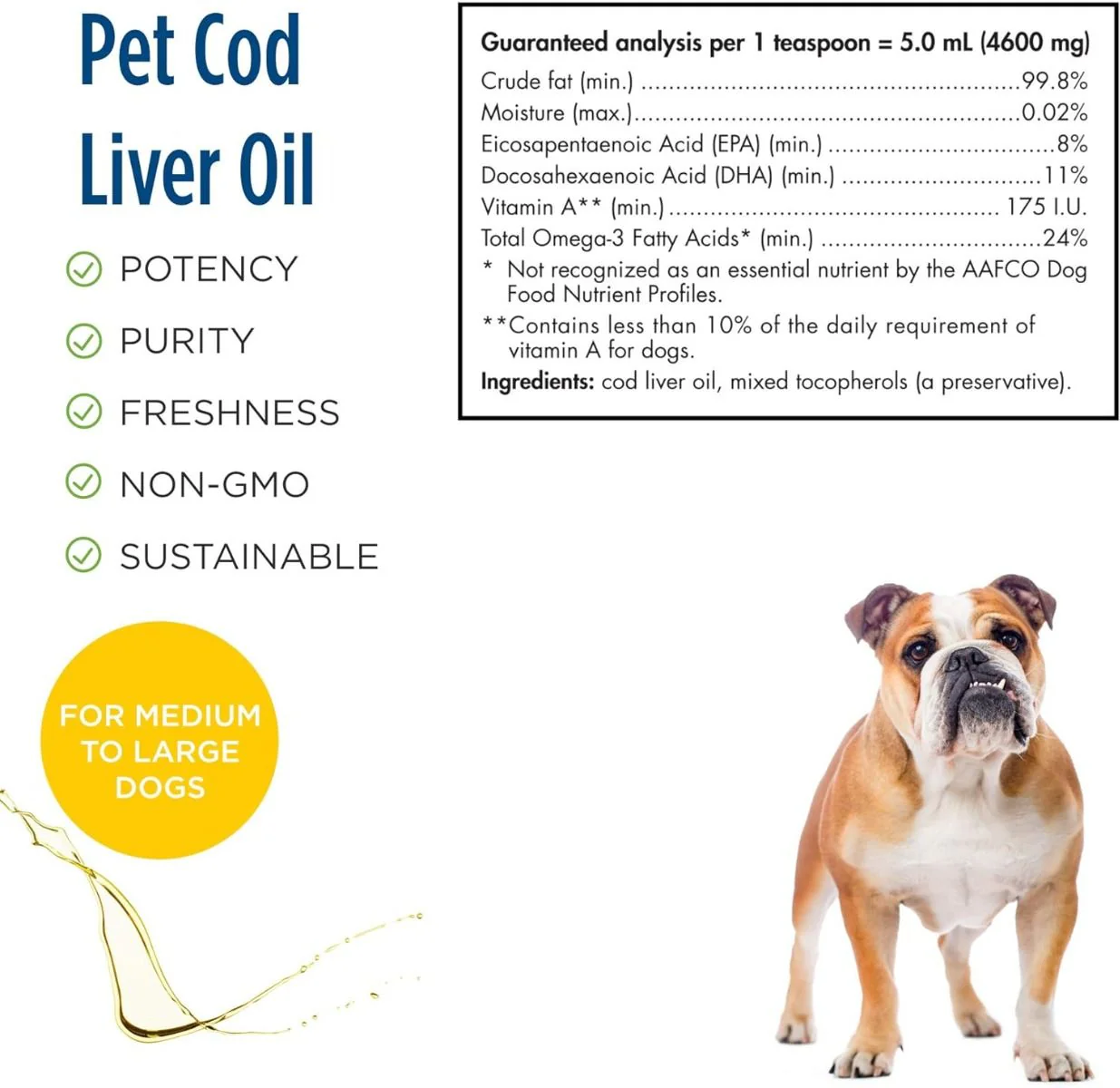 Pet Cod Liver Oil Oz Liquid - Image 2