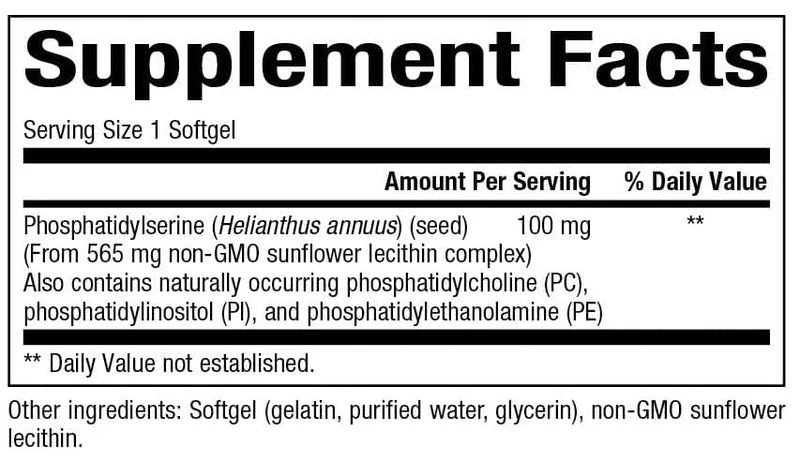 Phosphatidylserine 100 MG 60Softgels - Image 2
