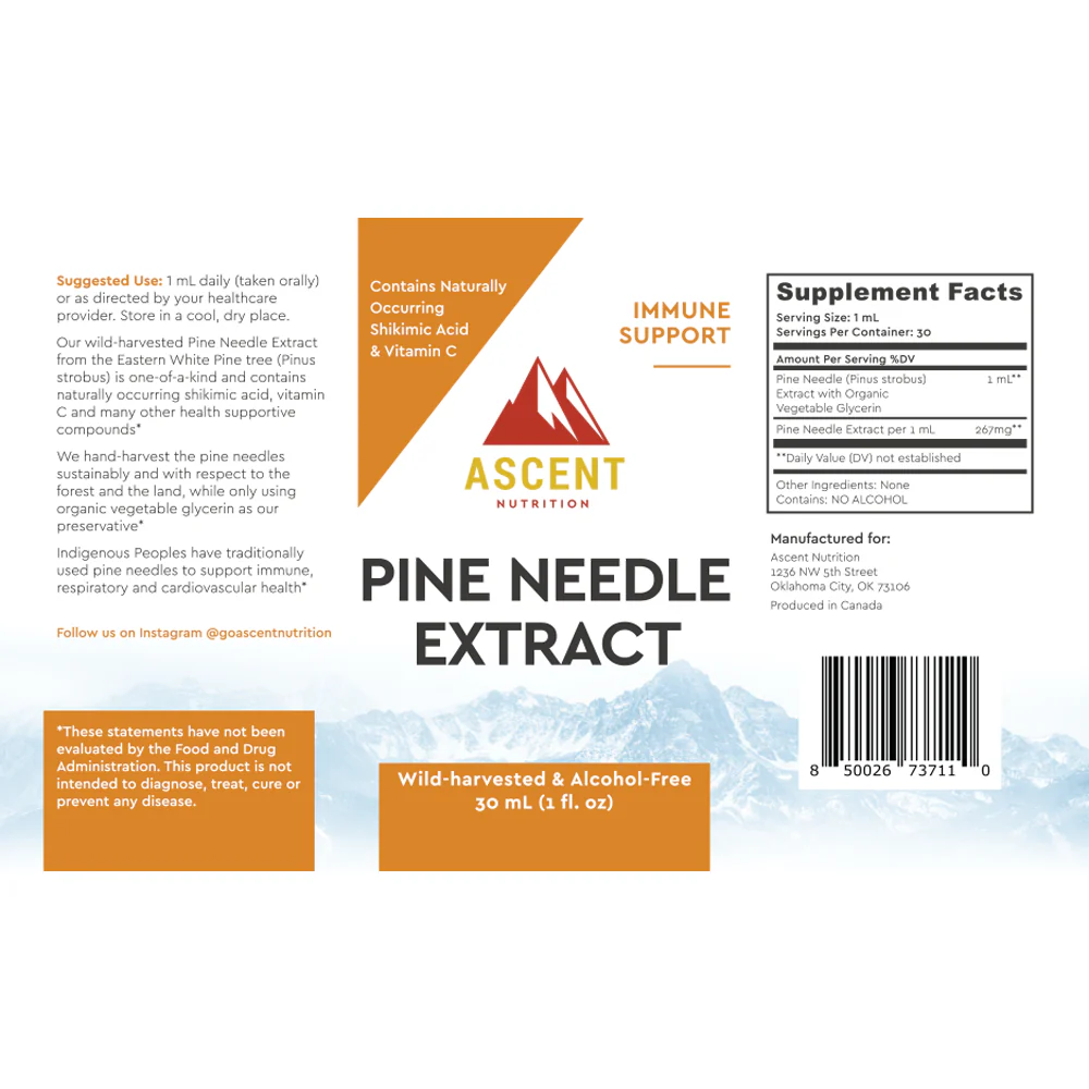 Pine Needle Extract, Pine Needle Tea Alternative, 267 mg - Image 3