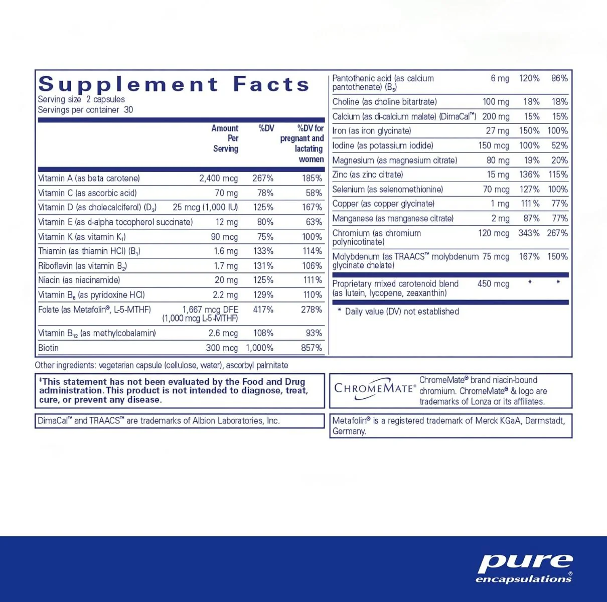 Pre Natal Nutrients Veggie Caps - Image 2