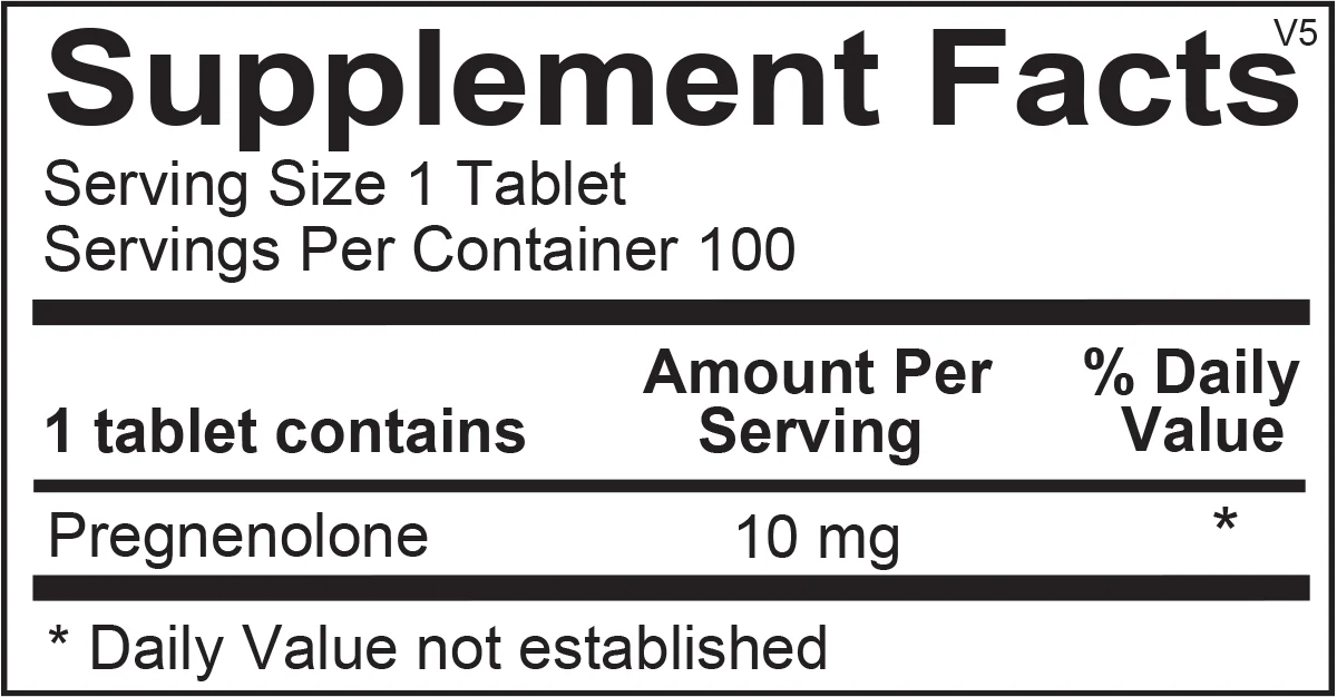 Pregnenolone 100 Tablets - Image 2
