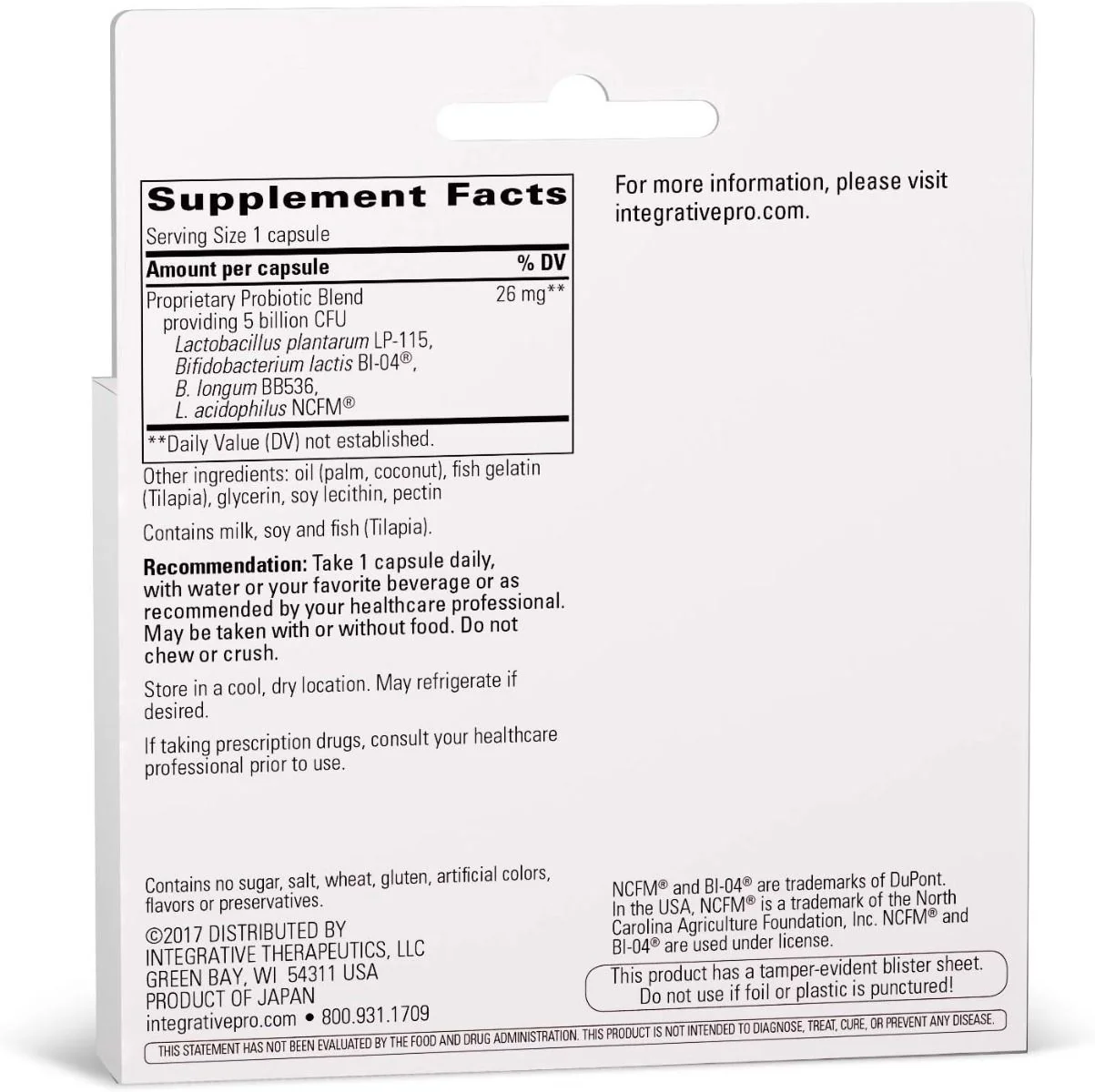 Probiotic Pearls Advantage 5 Billion 60 Capsules - Image 2