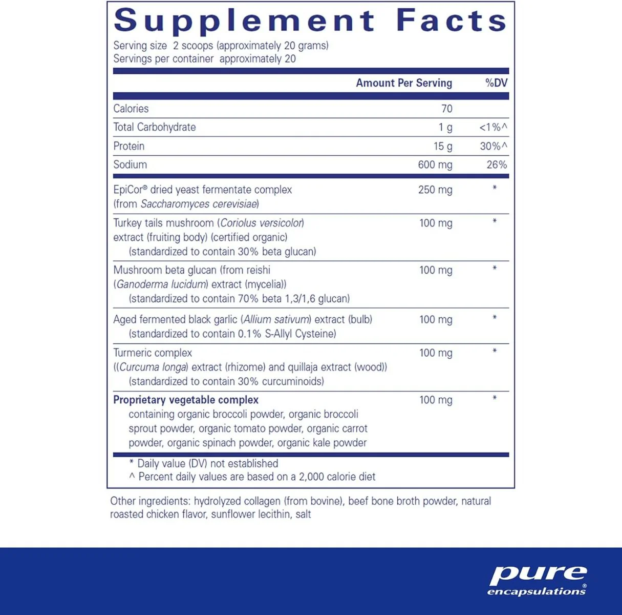 Pure Defense Collagen W/ Bone Broth Powder 400g - Image 2