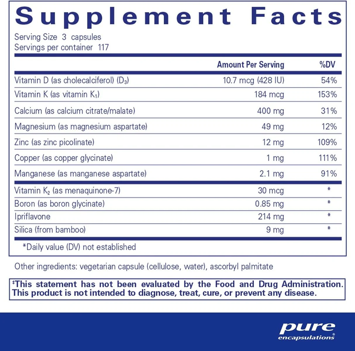 +CAL+ with Ipriflavone 351 Veggie Caps - Image 2