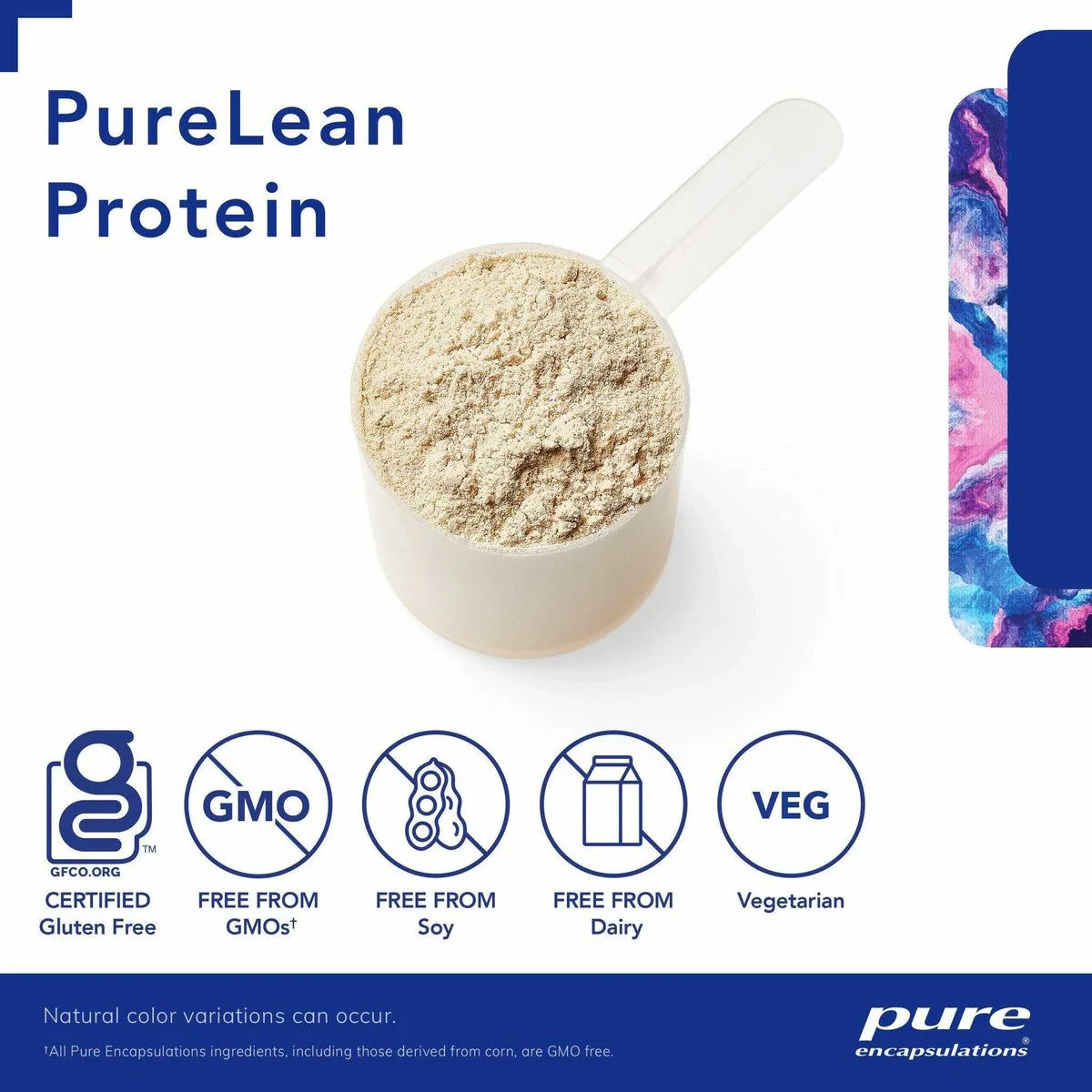 Pure Lean Protein 21.8 Oz (620g)powder Vanilla Bean - Image 3