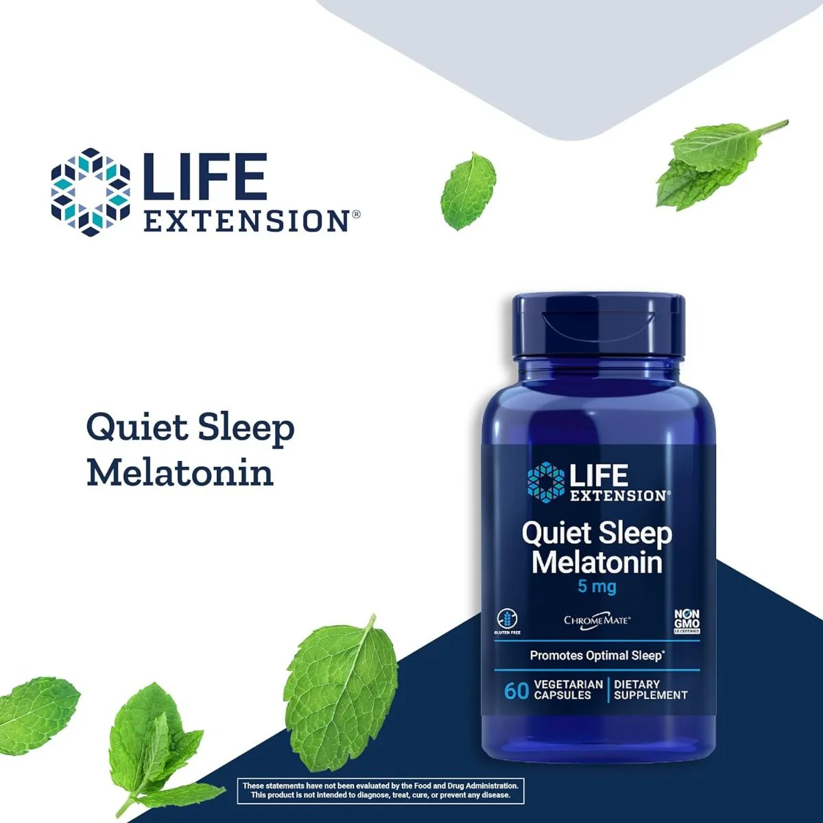 Quiet Sleep Melatonin FKA Natural Sleep 5 MG 60 Veggie Caps - Image 7