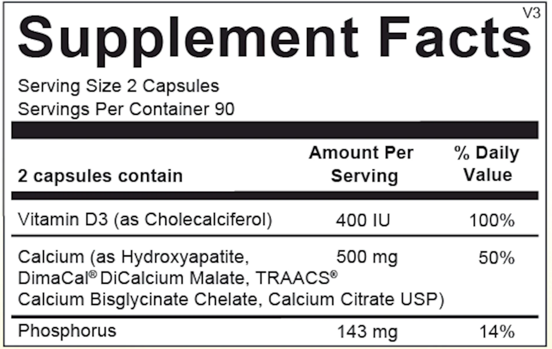 Reacted Calcium 180 Capsules - Image 2