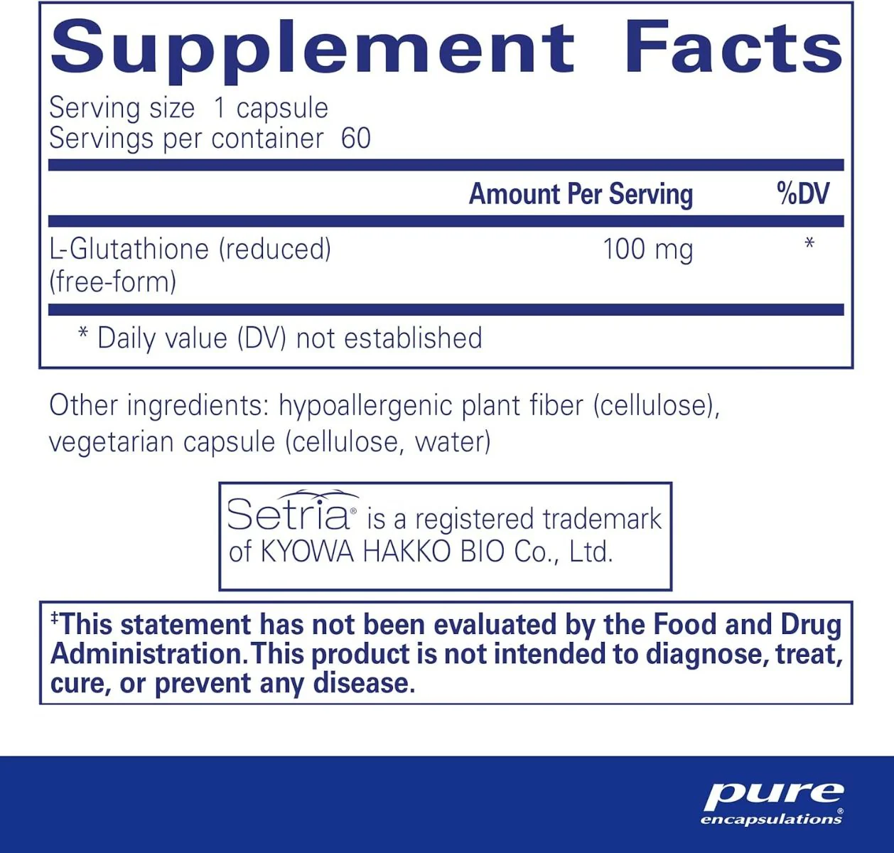 Reduced Glutathione 60 Veggie Caps - Image 2
