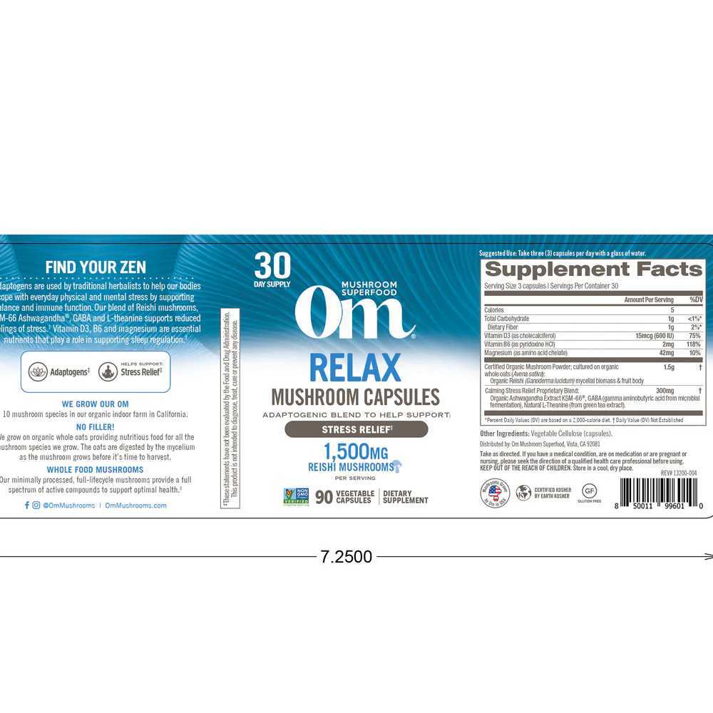 Relax Mushroom Capsules - Image 2