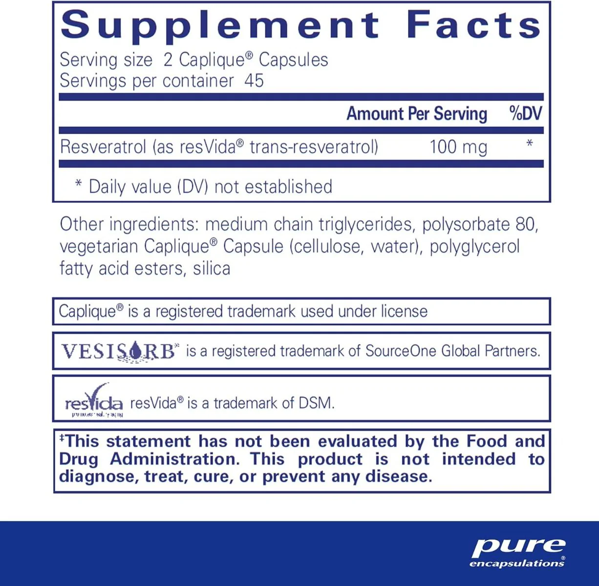 Resveratrol VESIsorb 90 Capsules - Image 2