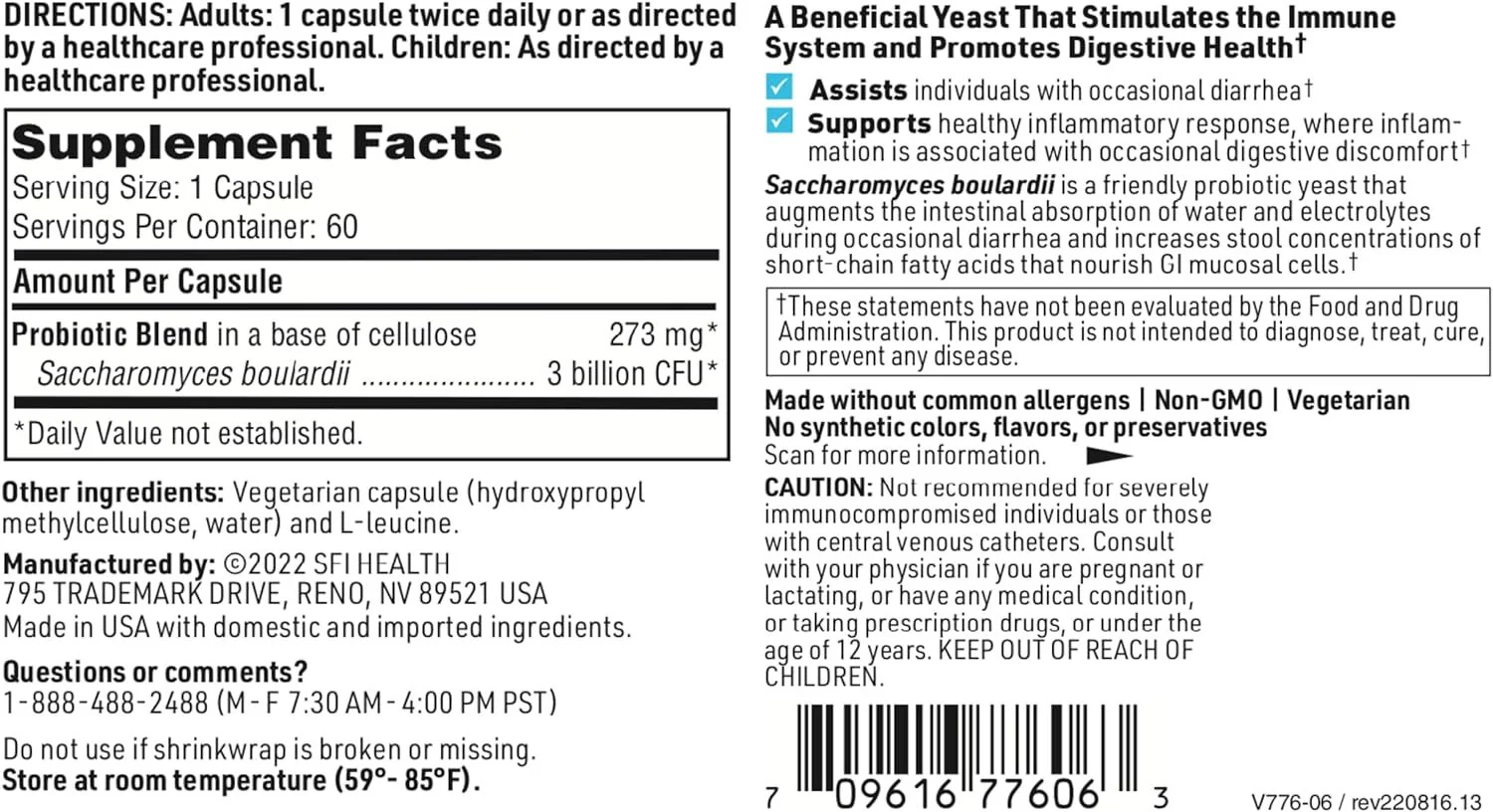 Saccharomyces Boulardi Veggie Caps - Image 8