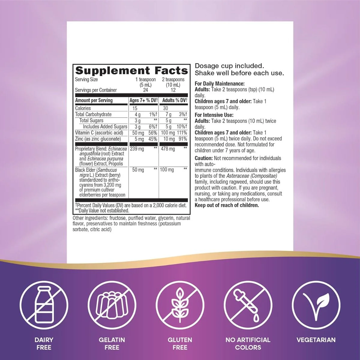 Sambucus Immune Oz Syrup Black Elderberry - Image 5