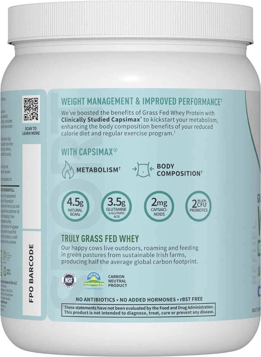 Sport Grass Fed Whey+ Weight Management Protein 450g Powder Vanilla - Image 5