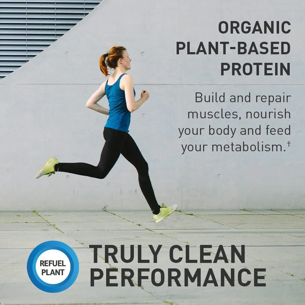 SPORT Organic Plant-Based Protein 28.4 oz (1 lb 12 oz / 806 g) Powder Vanilla - Image 3