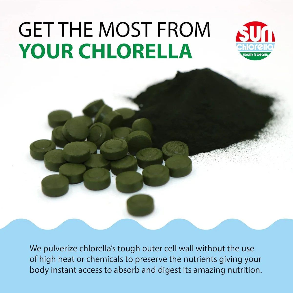 Sun Chlorella "A" Tablets 200 MG 300 Tablets - Image 5