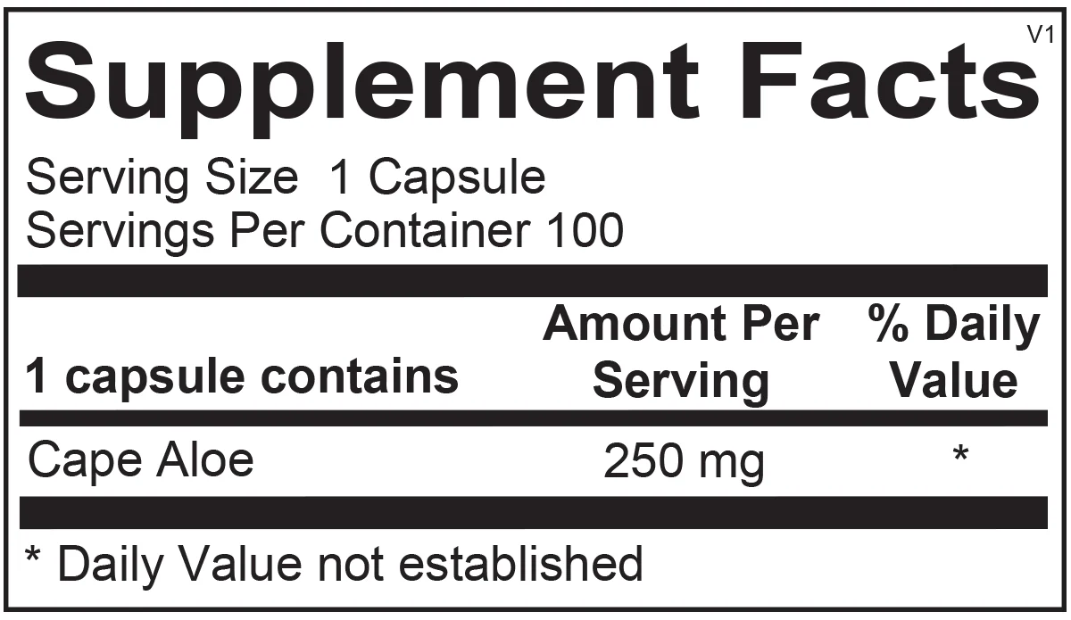 Super Aloe 250 250 MG 100 Capsules - Image 2
