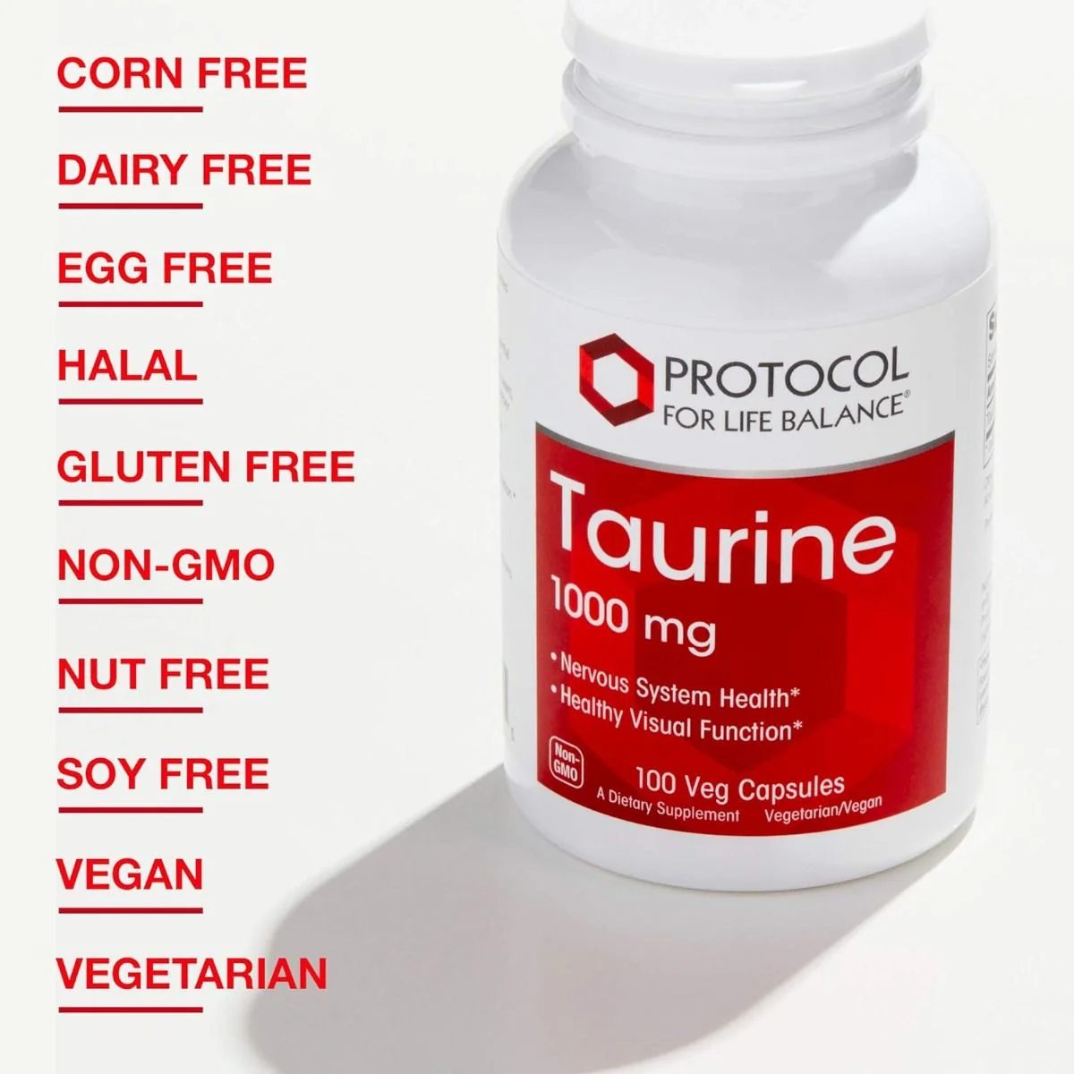Taurine 1000 MG 100 Vegan Capsules - Image 6