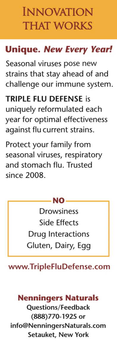 Triple Flu Defense (2022-2023 Flu Season) 1 oz / 30 ML Liquid - Image 3