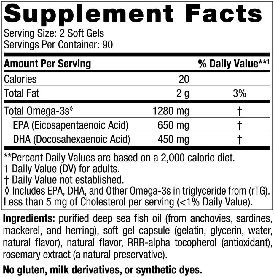 Ultimate Omega 180 Softgels Lemon - Image 2