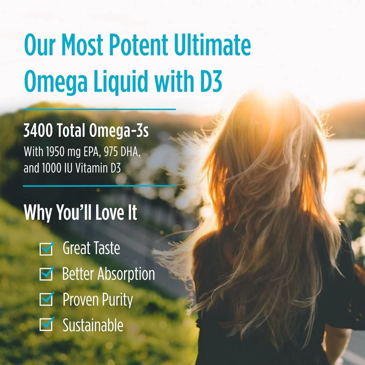 Ultimate Omega Xtra 8 Oz Liquid Lemon - Image 5