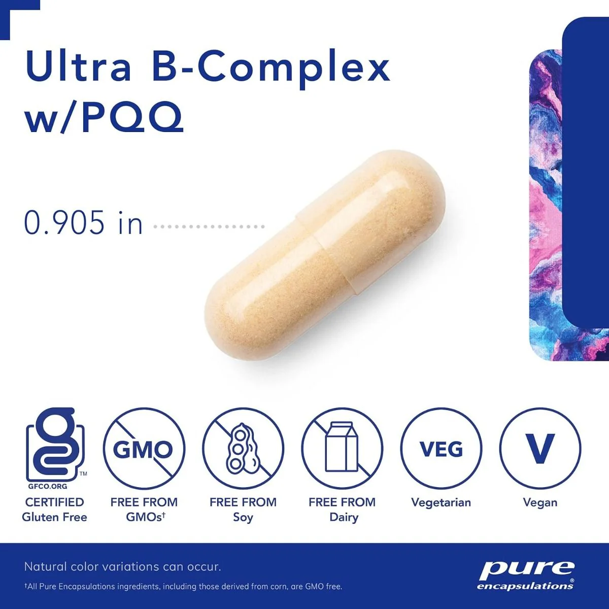 Ultra B-Complex W/ PQQ 60 Veggie Caps - Image 3