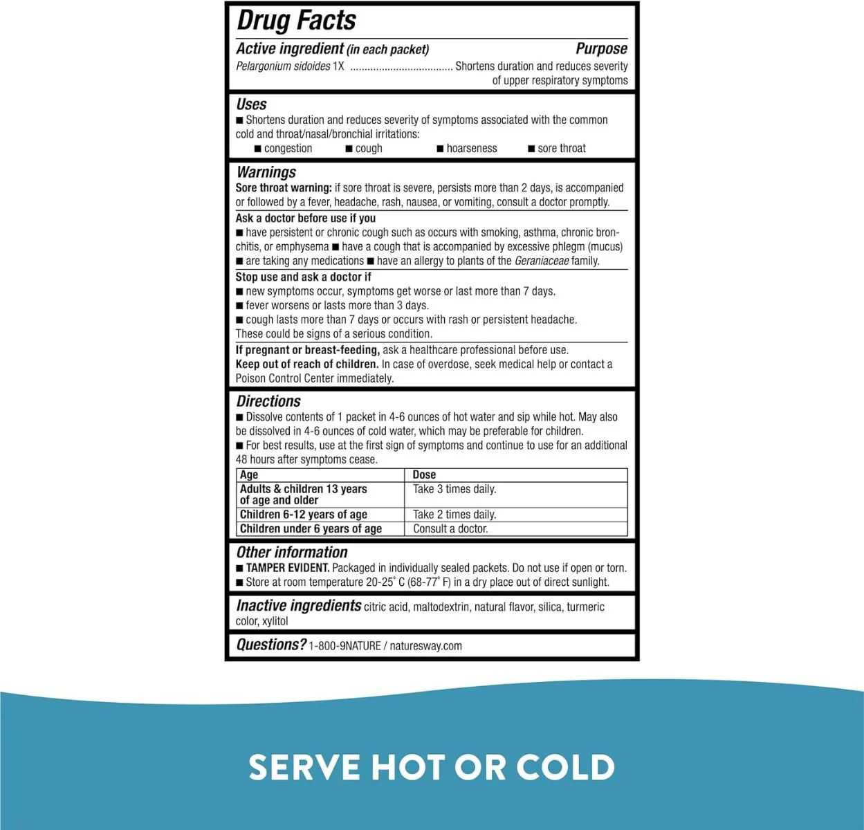 Umcka ColdCare Hot Drink 10Packet(s)Lemon - Image 3