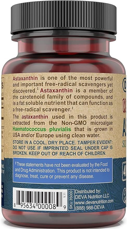 Vegan Astaxanthin 4 MG 30 Vegan Capsules - Image 4