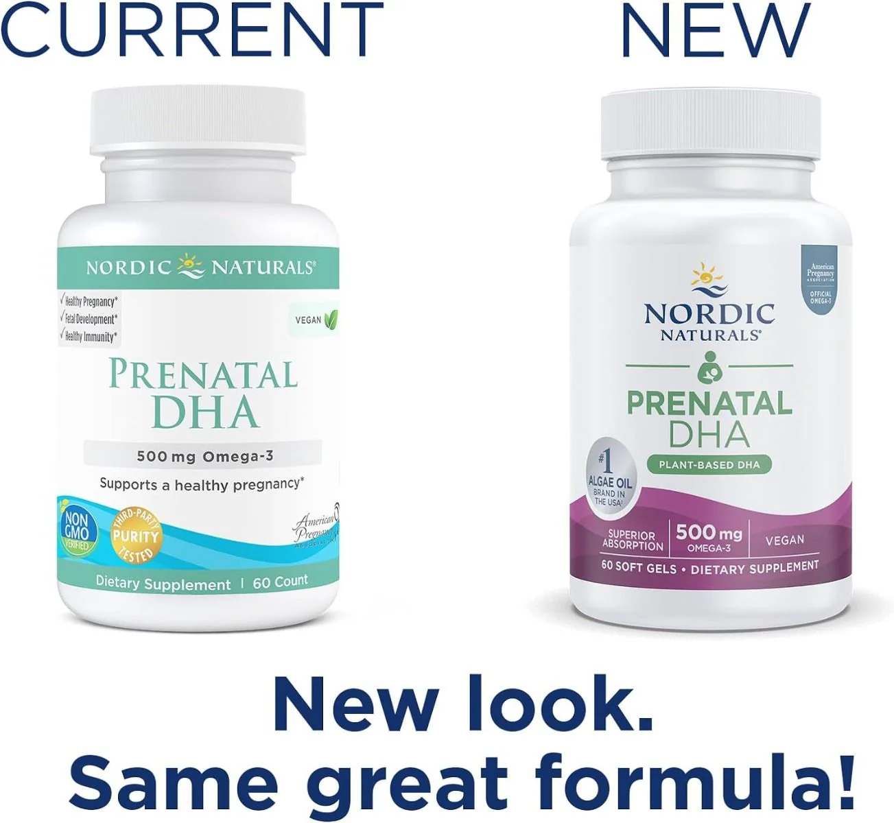 Vegan Prenatal DHA 500 Mg 60 Veggie Softgels Unflavored - Image 2