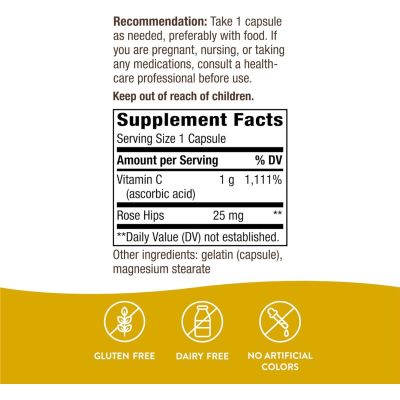 Vitamin C 1000-Rose Hips 250Capsules - Image 6
