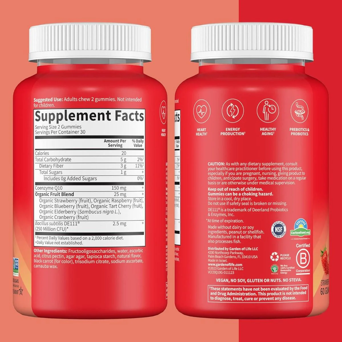 Vitamin Code CoQ10 150mg 150 MG 60 Gummies Strawberry - Image 7