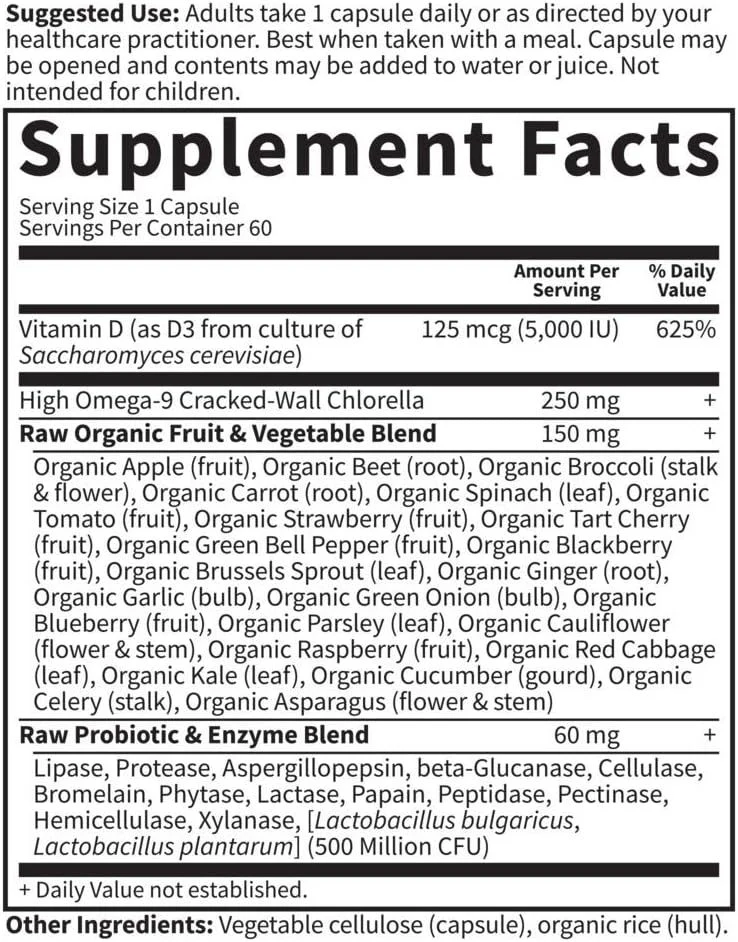 Vitamin Code RAW D3 5000 IU 60 Capsules - Image 6