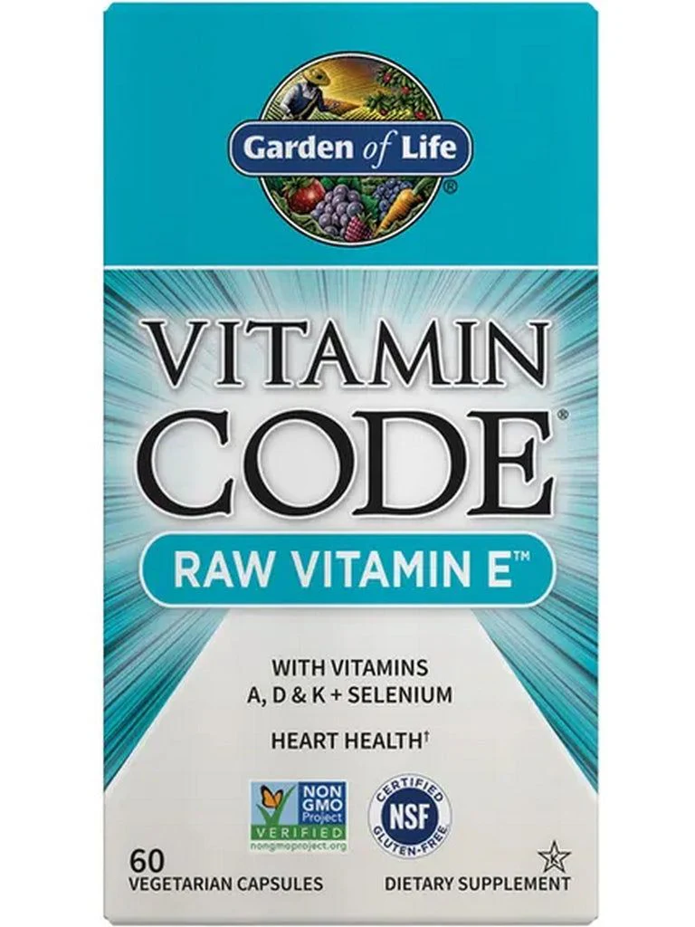 Vitamin Code RAW Vitamin E 60 Vegan Capsules
