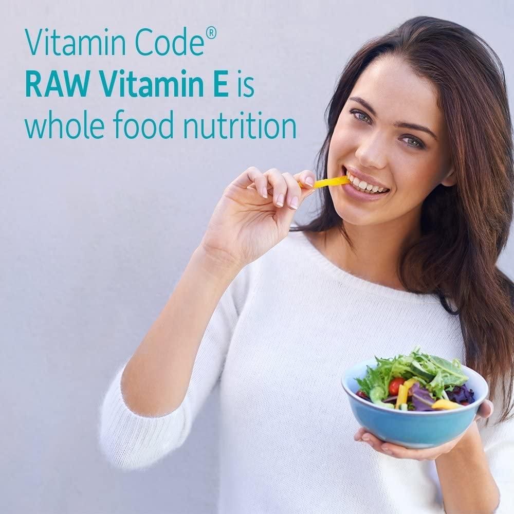 Vitamin Code RAW Vitamin E 60 Vegan Capsules - Image 3