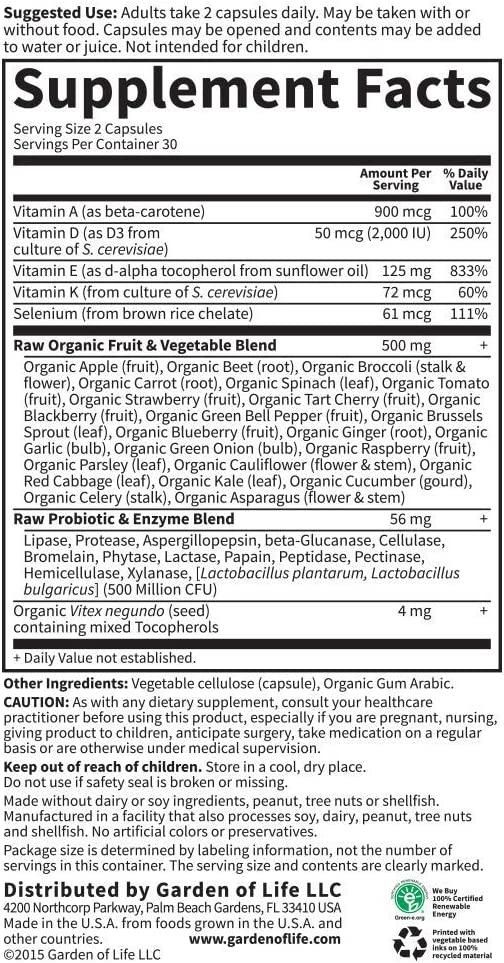 Vitamin Code RAW Vitamin E 60 Vegan Capsules - Image 5