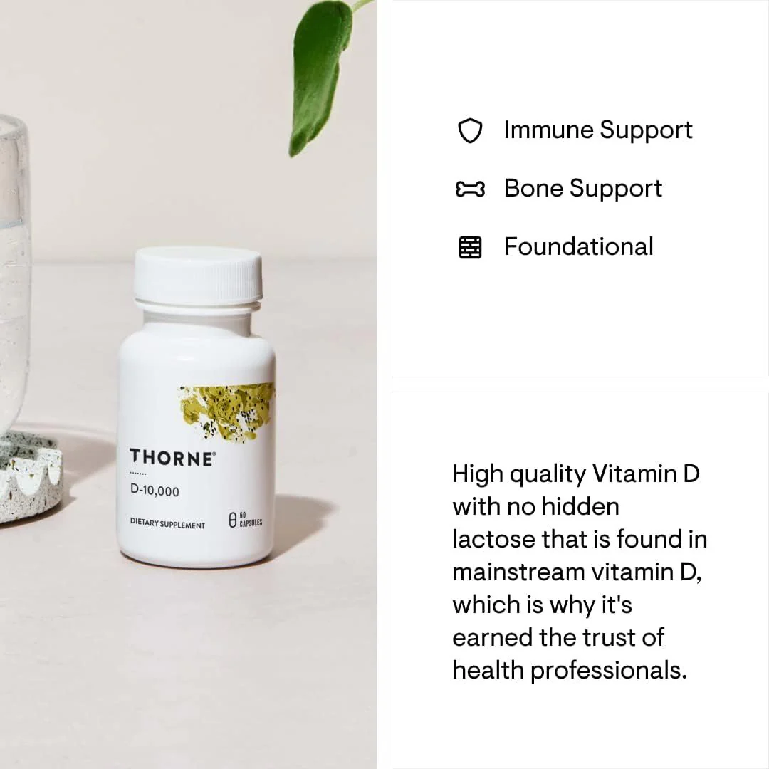 Vitamin D-10,000 10,000 IU 60 Veggie Caps - Image 4