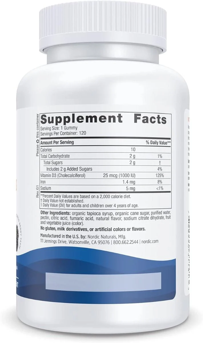 Vitamin D3 Gummies 1000 IU Gummies Wild Berry - Image 9