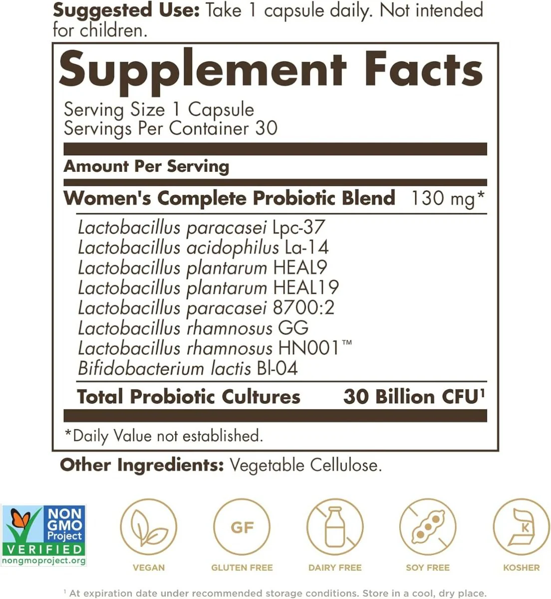 Women's Complete Probiotic 30 Billion 30Vegan Capsules - Image 4