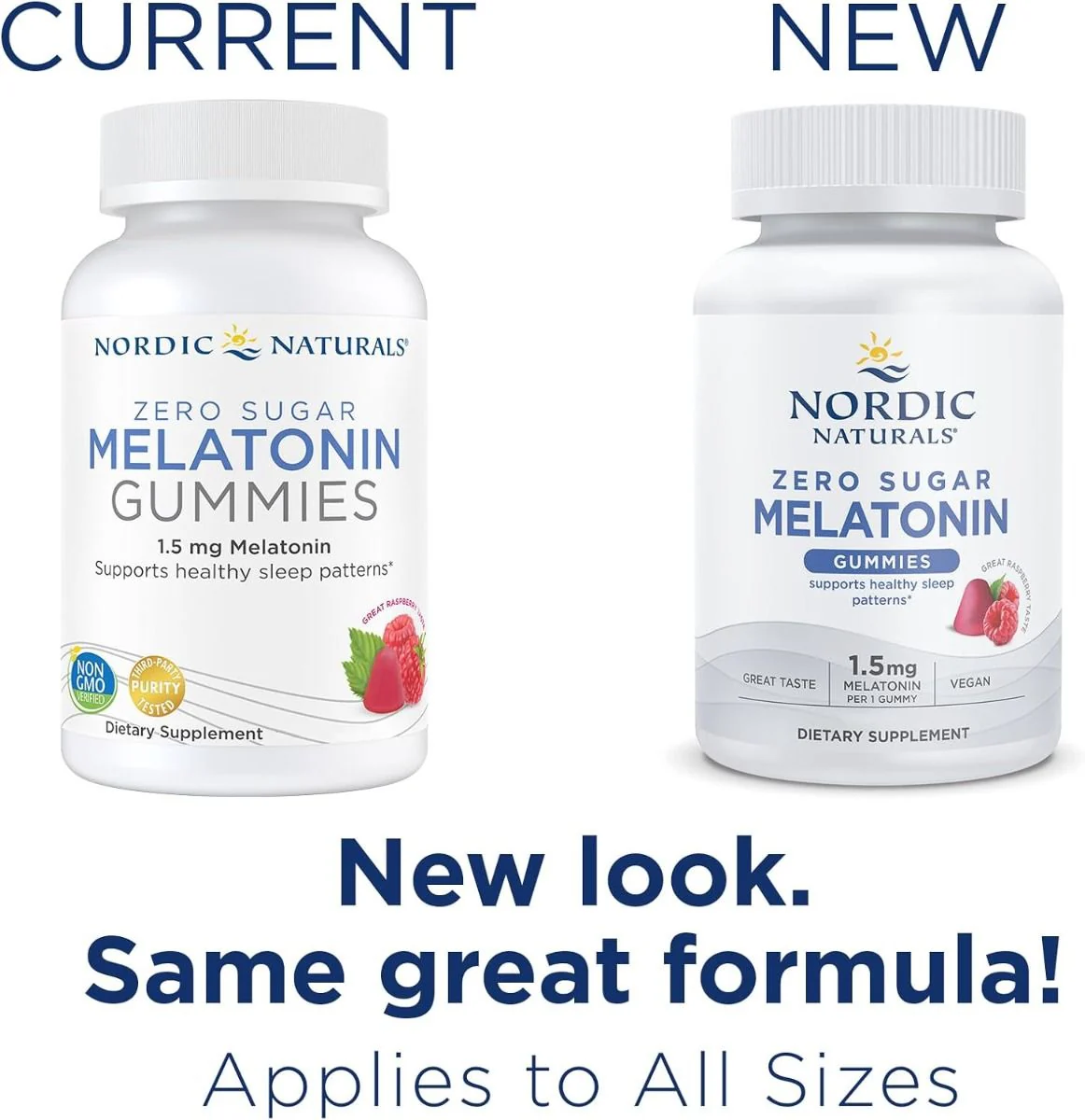 Zero Sugar Melatonin Gummies 1.5 MG 60 Gummies Raspberry - Image 3
