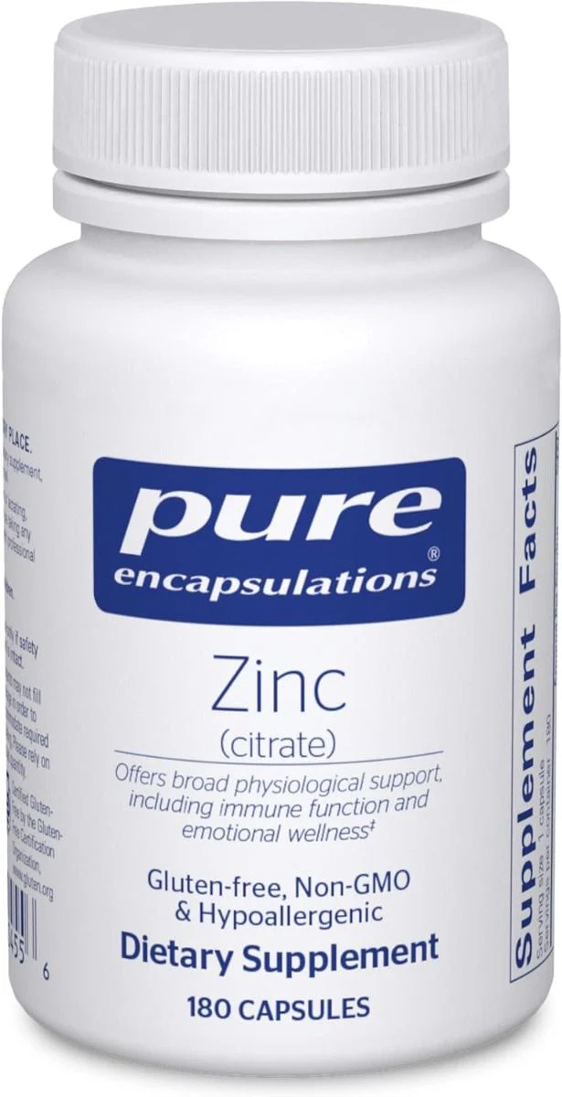 Zinc Citrate 180 Capsules